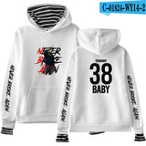 Never Broke Again Hoodie All-Match False Two-Piece Sweaters