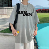 Men T-Shirts Loose Printed Half Sleeve
