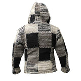 Baja Hoodie Splicing Knitwear Sweater Cardigan Hooded