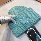 Winter Hats Wool Knitted Smiley Hat Woolen Cap