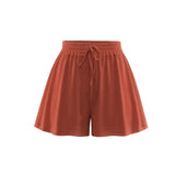 Coachella Music Festival Outfits Drawstring Solid Color Loose Casual Shorts Fashion Women's Pants