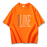 Vlone T Shirts Summer Men'S Printed Casual Short Sleeve