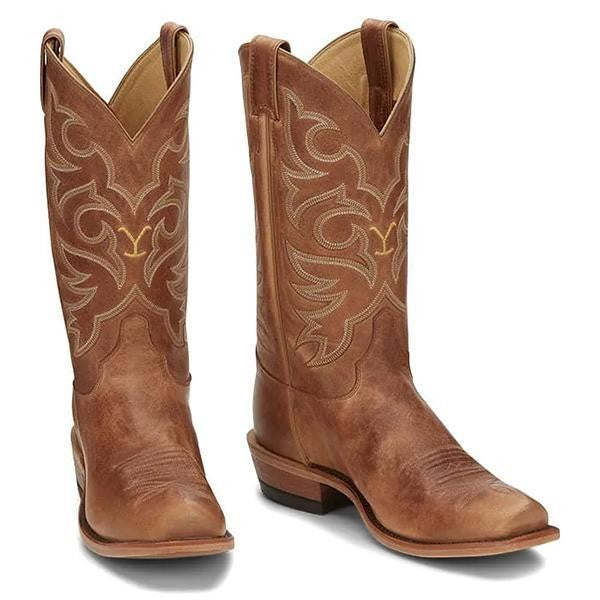 Justin Yellowstone Boots Men'S Boots Brown Plus Size Martin Boots
