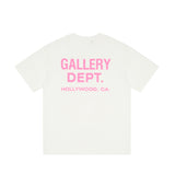 Gallery Dept T Shitrs Letter Print Short-Sleeve plus Size for Men and Women