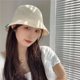 Women Bucket Hat Cutout Breathable Sun Protection Fisherman