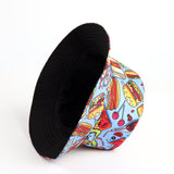 Bucket Hat Fishing Cap Cotton Print Fisherman Hat Fashion Sun Shade Bucket Hat