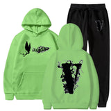Vlone T Shirts & Shorts 2 Piece Set Sports Leisure Pullover Sweater Hooded
