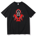 Squid Game Costume T-shirt Loose Men's and Women's Short Sleeve T-shirt