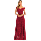 Burgundy Dress Formal Silk Sexy Party Evening Dress