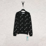 Off White Sweatshirts Round Neck Terry Sweater Ow Men'S And Women'S Casual Loose