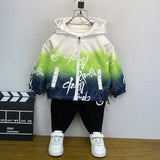 Toddler Boys Jackets Boys Spring and Autumn Hooded Jacket