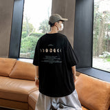 Men T-Shirts Loose Half-Length Sleeves Printing