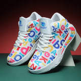 Men's Sneaks & Athletic Basketball Shoes Spring Sneakers Summer Breathable High Top Sneakers Men's Trendy Fashion Basketball Shoes