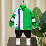 Toddler Boys Jackets Boys' Coat Spring and Autumn Clothing Baseball Uniform Jacket