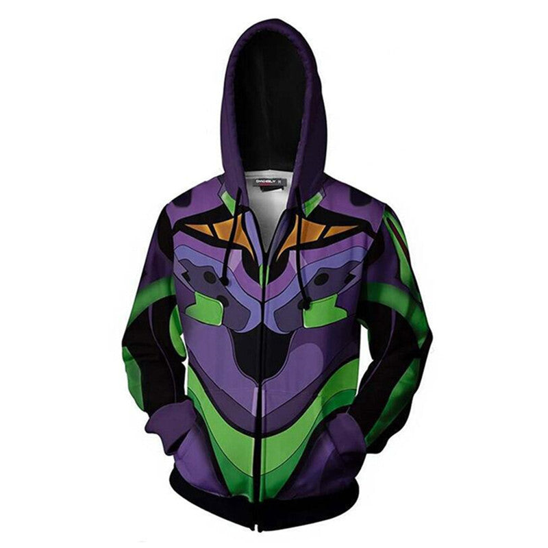 Anime Hoddies 3D Printed Eva Series Anime Cosplay Casual Sweatshirt Hoodie