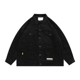 Man Fall Outfis Vintage Corduroy Casual Jacket Autumn Street BF Style Couple Turn-down Collar Coat Men