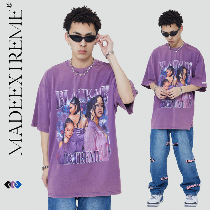 Y2g Shirts for Boys Vintage T-shirt Hip Hop Loose Short Sleeve Men and Women