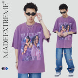 Y2g Shirts for Boys Vintage T-shirt Hip Hop Loose Short Sleeve Men and Women