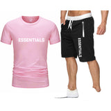 Fog Fear Of God T Shirt & Shorts 2 Piece Set Men'S Summer T-Shirt Sports Short Sleeve Casual