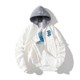 Varsity Jacket Men'S Thin Pilot Jacket Women'S Couple Trendy Youth Street Dance Hip-Hop Baseball Uniform Hooded Jacket