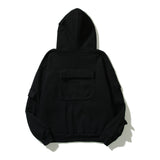 Kanye West Sunday Service Hoodie Vintage Fleece-Lined Hooded Multi-Pocket Thickened Hoodie
