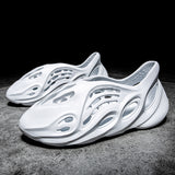 Mens Slide Summer Shoes Men'S Ins Trendy Couple Plus Size 46 Roman Sandals Beach Shoes