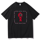 Squid Game Costume T-shirt Loose Men's and Women's Short Sleeve T-shirt
