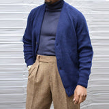 Men Winter Coats Man Fall Outfits Autumn Knitted Cardigan Male V-neck Slim Solid Color Knitted Coat Men's Clothing