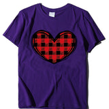 Valentine's Day T Shirts Couples Printed Women's T-shirt Loose T-shirt