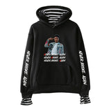 Never Broke Again Hoodie All-Match False Two-Piece Sweaters