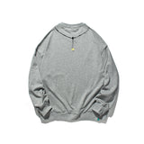 Crew Neck Sweatshirts for Men Men's Autumn Printed Sweater Loose Crew Neck Top Men's
