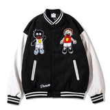 Man Fall Outfits Vintage Baseball Uniform Loose Vibe Style Jacket Hiphop Vintage Jacket for Men