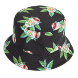 Bucket Hat Fishing Cap Cotton Print Fisherman Hat Printed Cartoon Fashion Men and Women Outdoor Sun Hat