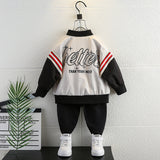 Toddler Boys Jackets Boys' Spring Baseball Uniform Casual Jacket