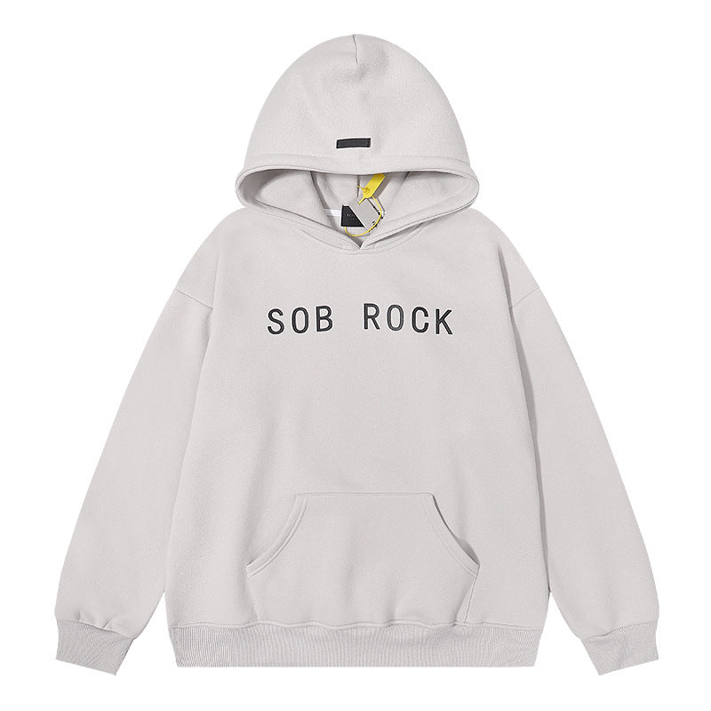 Kanye West Sunday Service Hoodie Autumn And Winter Fog Plus Size Loose Velvet Padded Hooded Sweatshirt