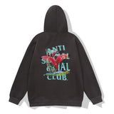 Kanye West Sunday Service Hoodie Flamingo Printing Plus Velvet Pullover Guard