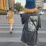Nirvana T Shirt Retro Distressed Rock Loose Casual Vintage
