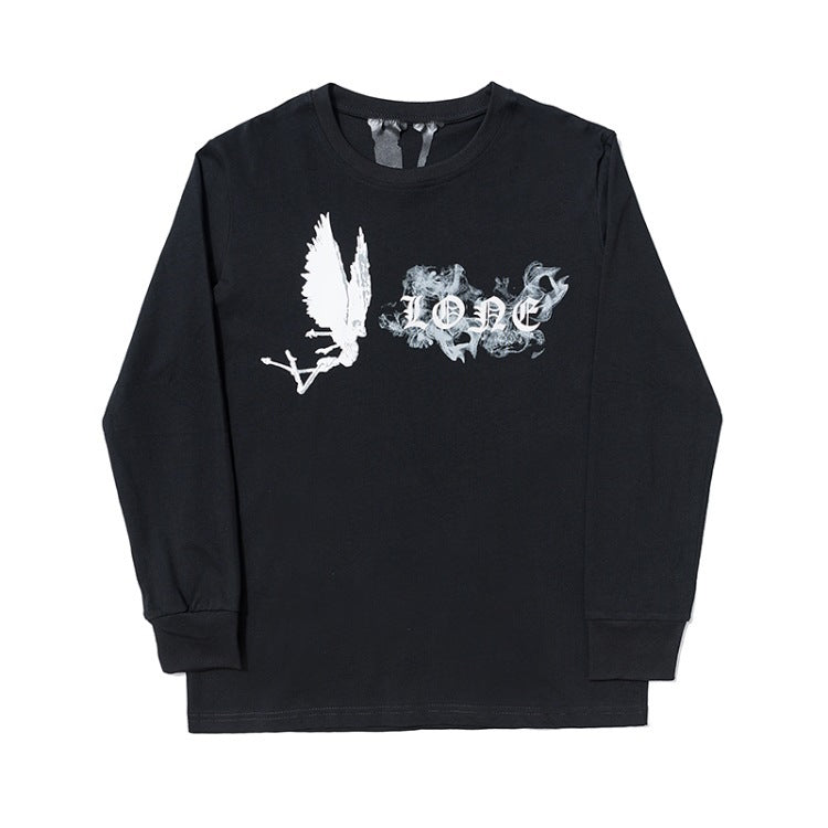 Vlone Sweatshirt Angel Misty Wings Big V Men And Women Loose Long Sleeve