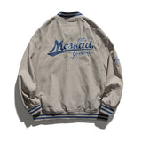 Man Fall Outfis Embroidered Baseball Uniform Coat Hip Hop Loose Casual Bomber Jacket