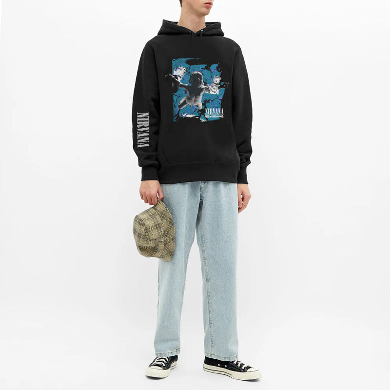 Nirvana Hoodie Kurt Donald Cobain Punk & Rock Cotton