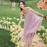 Coachella Music Festival Outfits Summer Purple Fairy Dress Gentle Dress Seaside Vacation