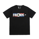 Vlone Mexico Friends Shirt Short Sleeve Friends Loose Cotton Street Hip-Hop Men'S And Women'S T-Shirt
