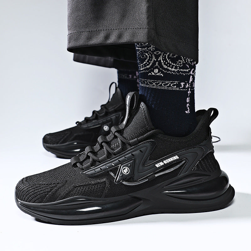 designer Sneaker Shoes Men's Shoes Summer Breathable Low Top Thick Bottom Solid Color Men's Casual Sports Shoes
