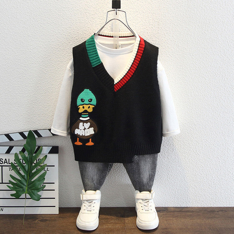 Toddler Boys Jackets Boys Autumn Clothing Wool Vest Sweaters
