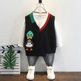 Toddler Boys Jackets Boys Autumn Clothing Wool Vest Sweaters