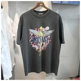Nirvana T Shirt Angel Print Rock Hip Hop Cotton