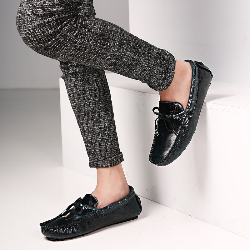 Men's Loafers Relaxedfit Slipon Loafer Men Shoes Men's Shoes Spring Breathable Calf Leather Shoes Men's Casual Shoes