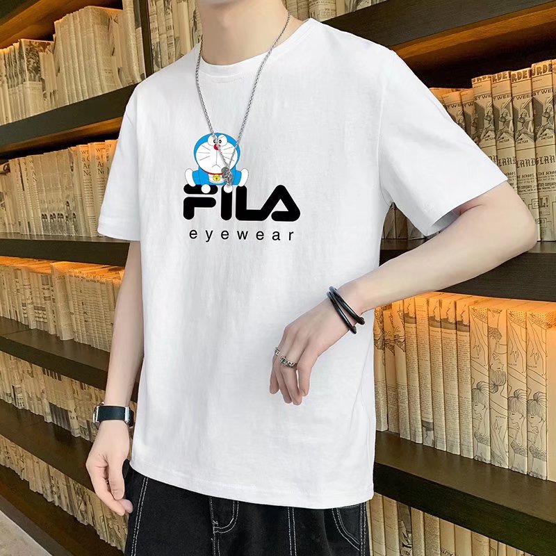 Men T-Shirts Printed Loose Half Sleeve