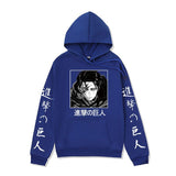 Anime Hoddies Anime Brushed Hoody Autumn and Winter Attack on Titan Series Hoodie Street Jacket Men