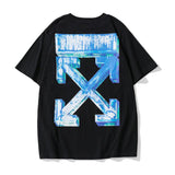Off White T Shirt Spring And Summer Youth Cotton Short Sleeve Loose Arrow Cotton Tshirt Owt